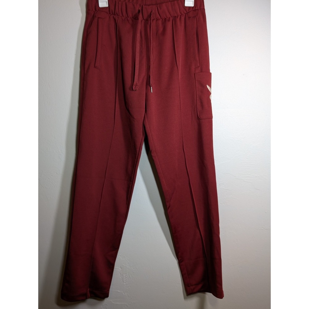 Playboy By‎ Pacsun Mens Jogger Pants Maroon Drawstring Waist Pockets S